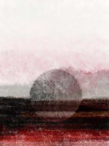 Volle maan landschap