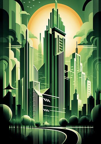 Art Deco Kunstdruk Poster Print Muurkunst