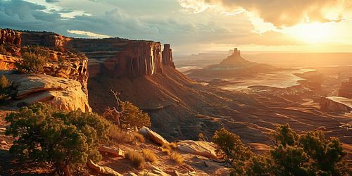 Sunrise in the canyon