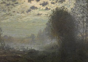 Adriaan Jozef Heymans, Landschaft bei Mondschein, 1898