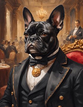 French Bulldog as a gentleman by Jordan Fenix Gallery