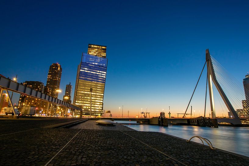 Kop van Zuid, Erasmusbrücke, KPN von Larissa Haasdijk