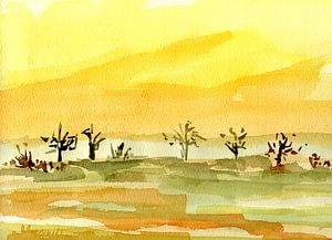 Trees in yellow