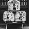 Sake barrels in Takayama, Japan by Roger VDB
