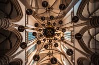 Kronleuchter in der Grote Kerk oder Onze-Lieve-Vrouwekerk Dordrecht von Danny van der Waal Miniaturansicht