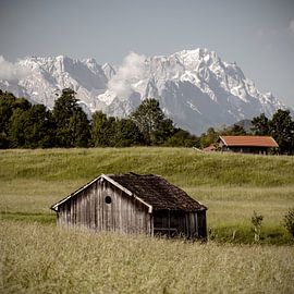 Zugspitzblick in Ohlstadt von Andreas Müller