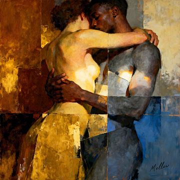 A Shared Silence – Figurative Kunst von Mellow Art