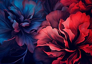Psychedelische bloemen van Andreas Magnusson