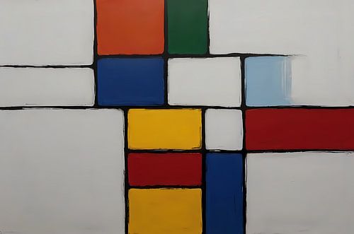 Kleurrijke vormen minimal art