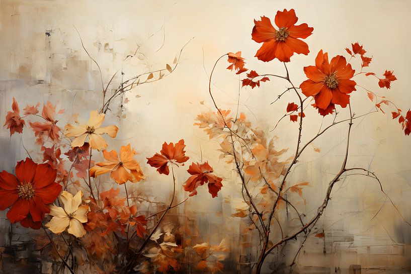 Minimalist floral greeting by Heike Hultsch