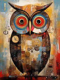 Hibou abstrait sur Imagine