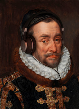 Porträt von Wilhelm I., Prinz von Oranien von Adriaen Thomas. Bitte nicht stören!
