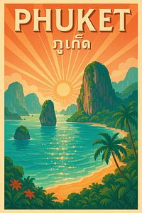 Phuket Tropischer Sonnenaufgang - Andamanenküste Paradies Kunstdruck
