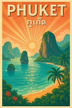 Phuket Tropical Sunrise - Côte d'Andaman Paradise Art Print