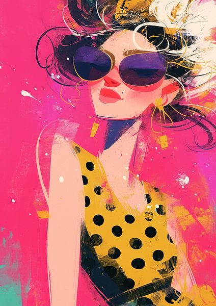 Women's portrait | Fashionista Flair by Eye catching paintings