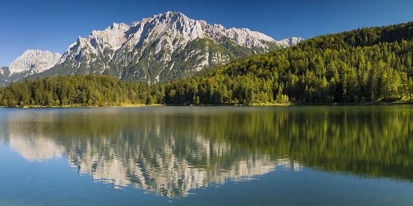 Lautersee and Karwendel Mountains by Walter G. Allgöwer