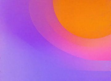 Kleurverloop | Abstract Paars Oranje Gradiënt van Modern Collection
