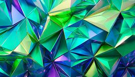 Groene en blauwe stenen