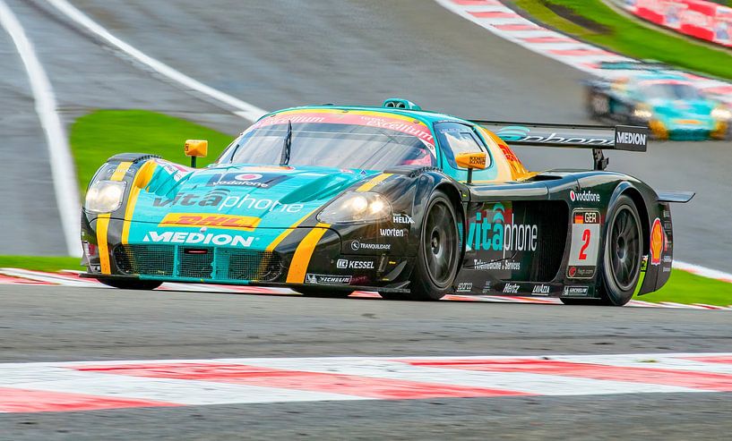 Maserati MC12 GT1 raceauto op Spa Francorchamps van Sjoerd van der Wal Fotografie