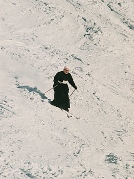 Himmlische Abfahrt – Vintage Ski Fotografie