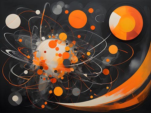 Visuele Symfonie van Lijnen en Cirkels