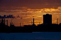 Sunset behind Factory van Elspeth Jong thumbnail