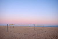 Volleyball court on the beach