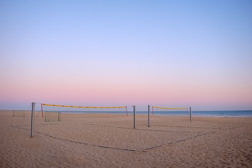 Volleybalveld op strand