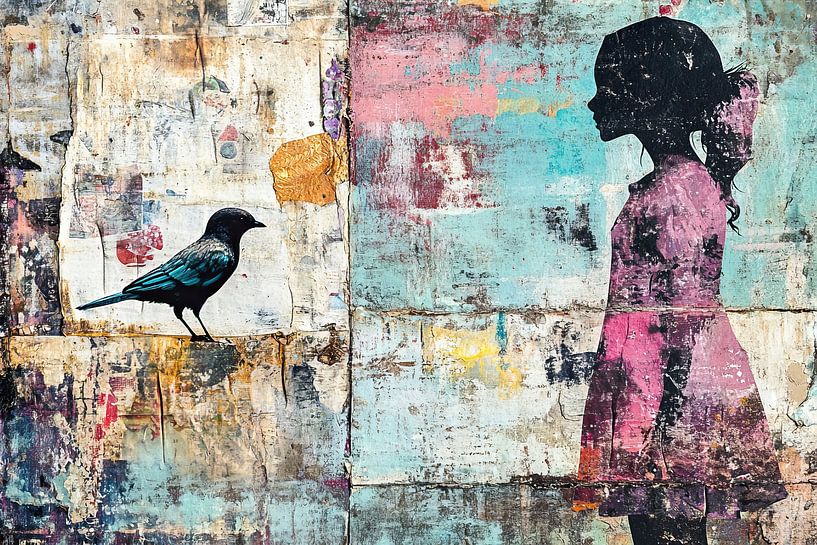 Urban Bird by Eye catching paintings