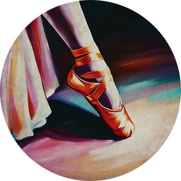 Ballerina-voet op de vloer van Jan Keteleer