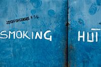 Rookruimte voor de die hards. Smoking hut.