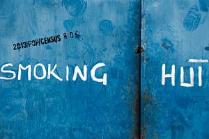 Rookruimte voor de die hards. Smoking hut.