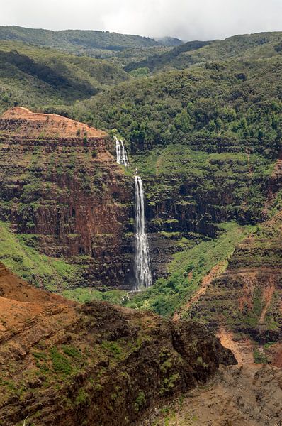Waipo'o-Wasserfall in der Waimea-Schlucht von Andrea Ooms