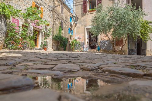 Groznjan, Istrië, Kroatië  reflectie