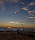 zonsondergang vissers van Bram van Elk thumbnail
