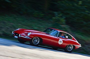 Jaguar E Type S1 op de heuvel - Eggberg Klassik 2019 -... van Ingo Laue