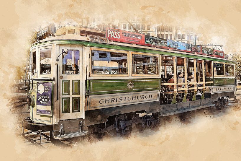 Tramway historique à Christchurch par Peter Roder