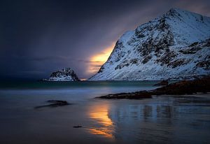 Haukland Strand van Wojciech Kruczynski