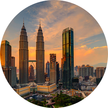 Petronas Torens, Kuala Lumpur, Maleisië van Adelheid Smitt