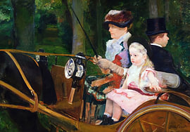 Carriage Family Scene by VETTORICA