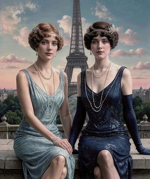 Models in Paris by Wall Art Creations by Peter