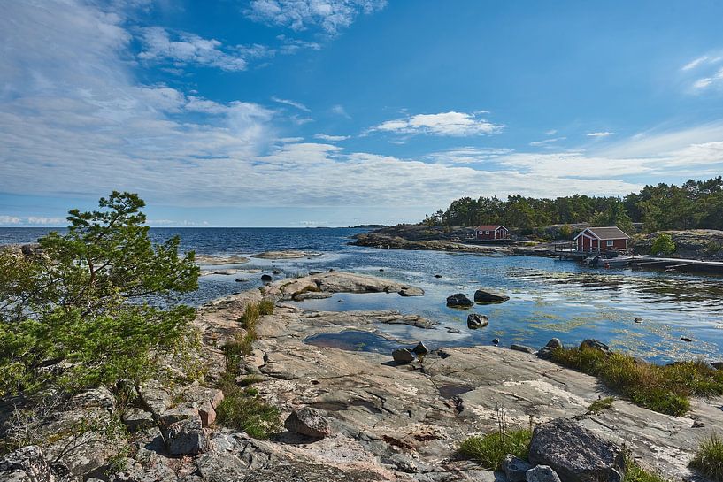Felsen an der schwedischen Ostküste von Geertjan Plooijer