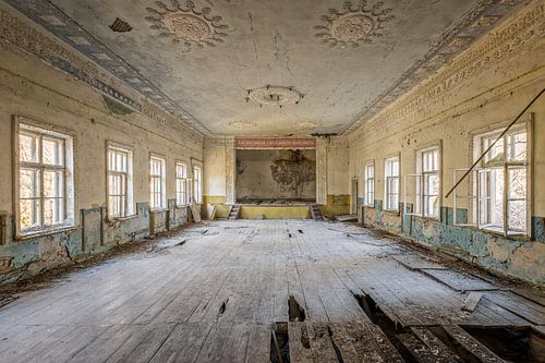 Verlaten theater in Prypyat - Tsjernobyl