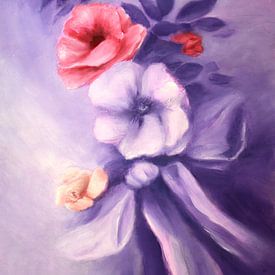 Blumengrüße in Violett von Marita Zacharias