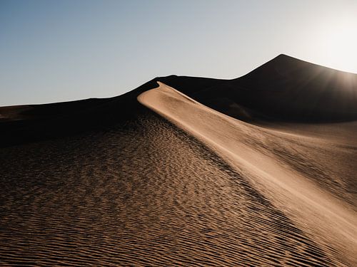 Zonsondergang in de Sahara