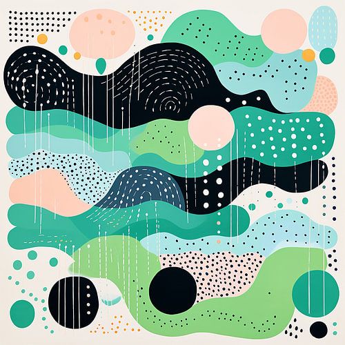 Paysage tourbillonnant