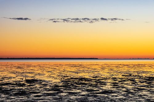 Sonnenaufgang am Wattenmeer auf der Insel Amrum