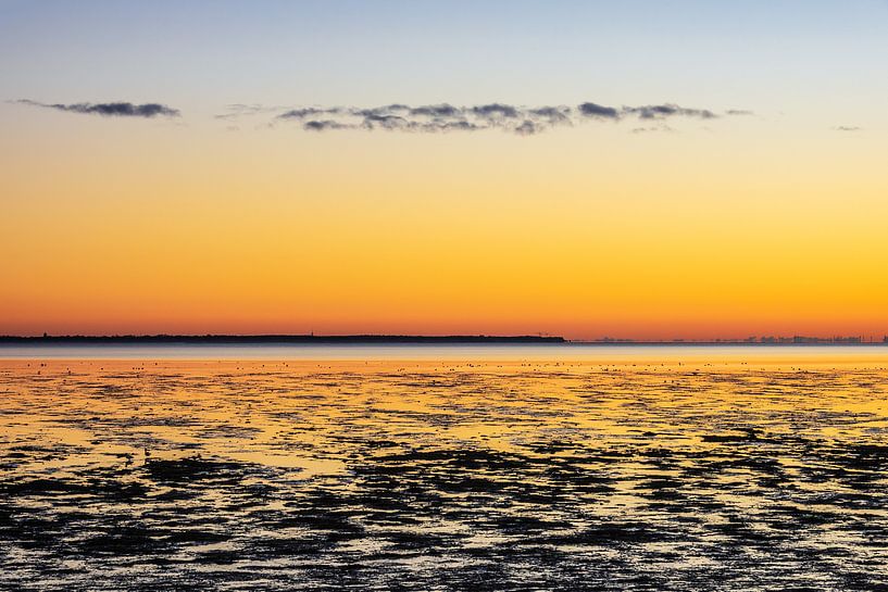 Sonnenaufgang am Wattenmeer auf der Insel Amrum par Rico Ködder