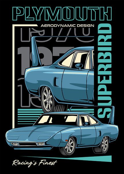 Plymouth Superbird Muscle Car van Adam Khabibi