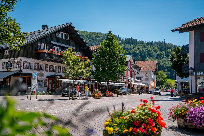 Oberstaufen in summer with beautiful flowers by Leo Schindzielorz